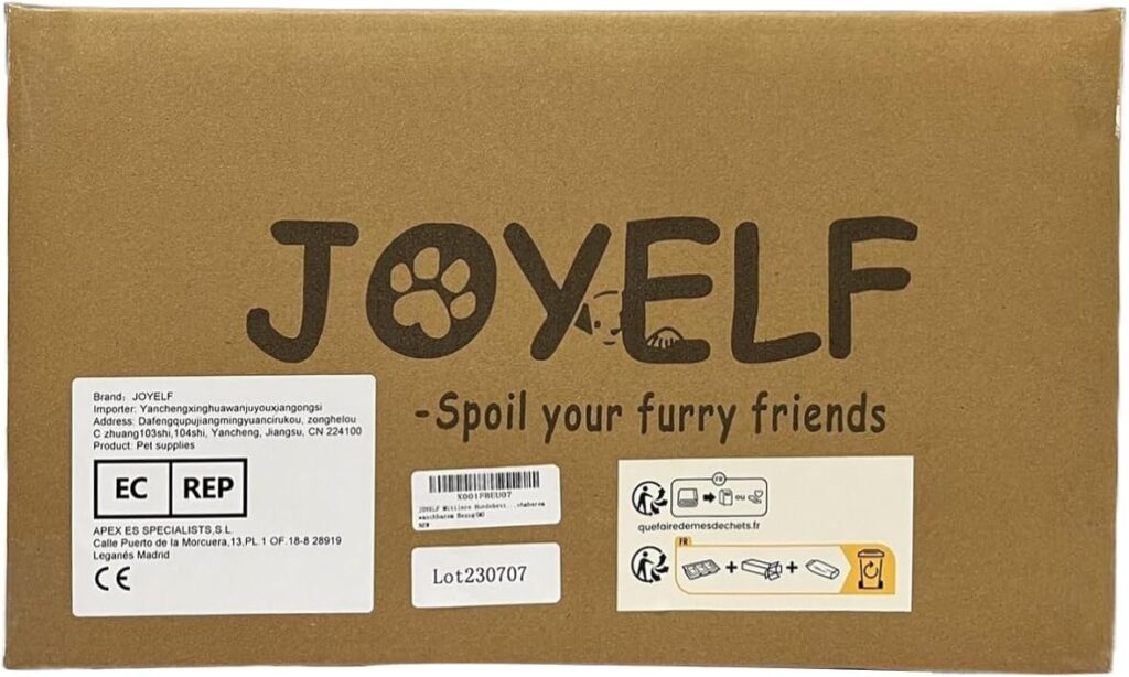 JOYELF Large Memory Foam Dog Bed, Orthopedic Dog Bed  Sofa with Removable Washable Cover and Squeaker Toy as Gift